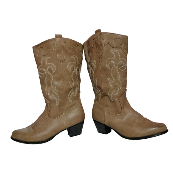 Canyon Trails Women's Tan Western Boots Size 10M - Picture 3 of 6